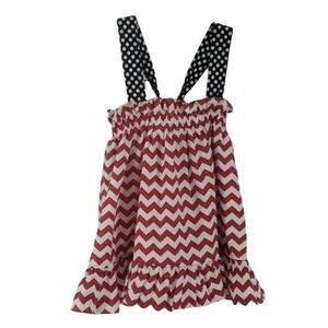 Smock & Dot Kids Size 5 Red White Blue Sun Dress‎